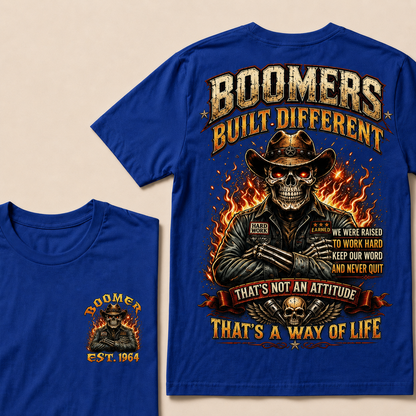 Boomers Built Different That's Not An Attitude That's A Way Of Life  Custom  Est.Year T-Shirt