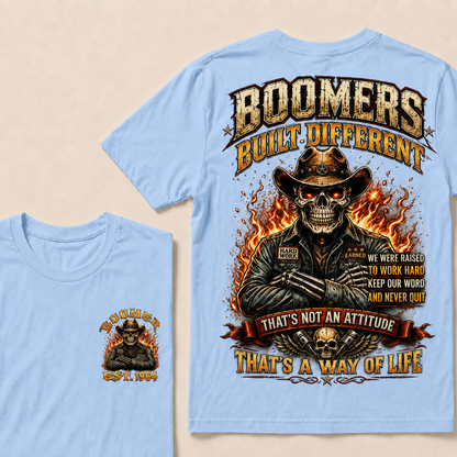 Boomers Built Different That's Not An Attitude That's A Way Of Life  Custom  Est.Year T-Shirt