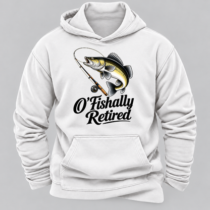 O'Fishally Retired Premium Fit Mens Hoodies