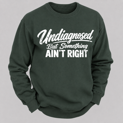 Undiagnosed But Something Ain't Right Funny Graphic Sweatshirt