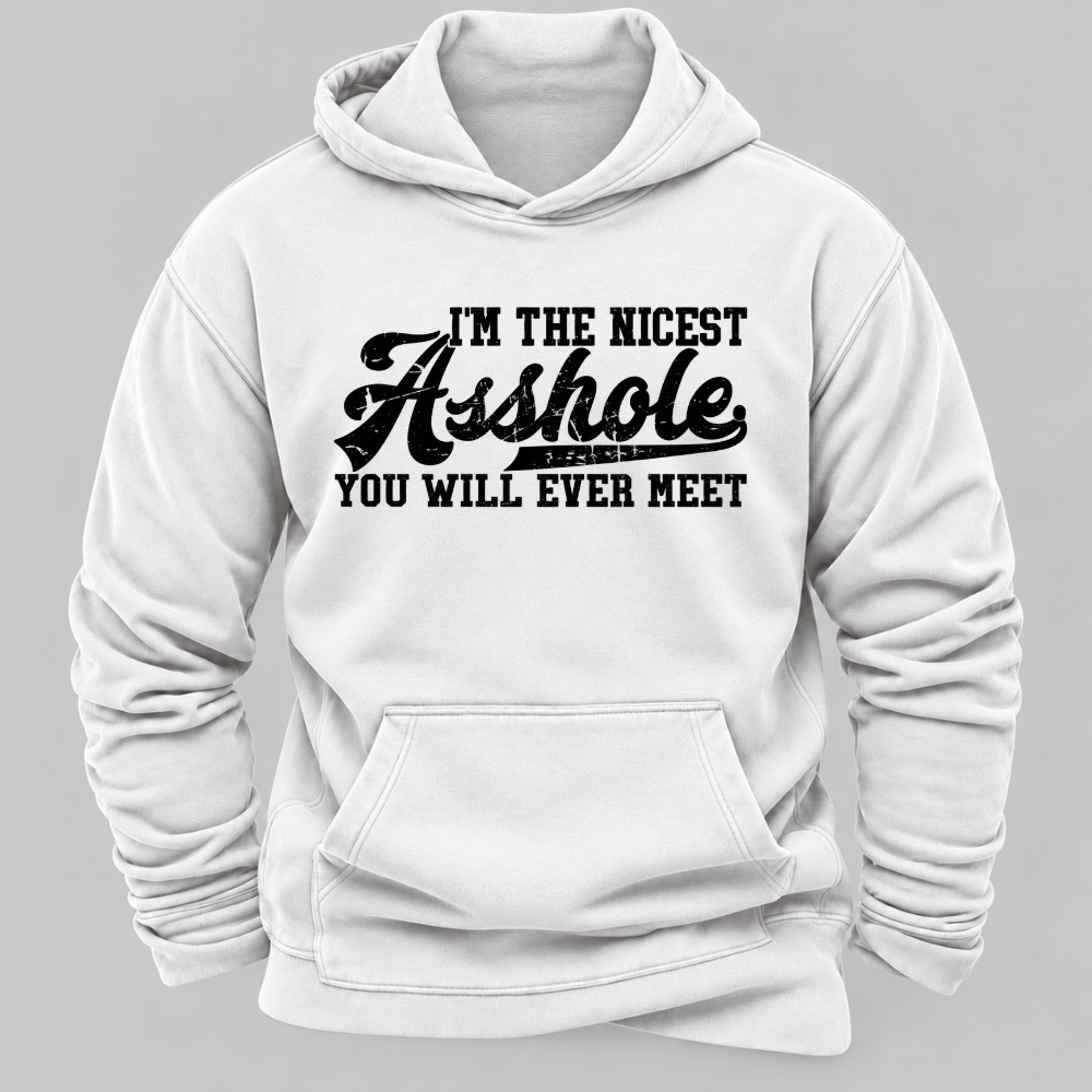 I'm The Nicest Asshole You'll Ever Meet Hoodies