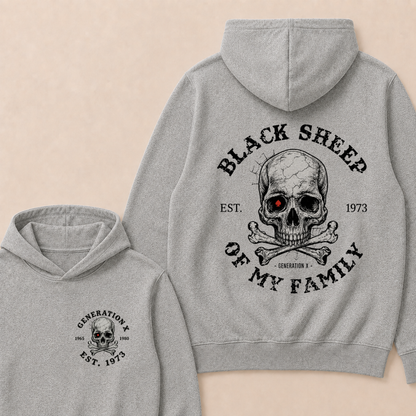 Custom Your Year Black Sheep Of My Family Generation X EST.Year Hoodie