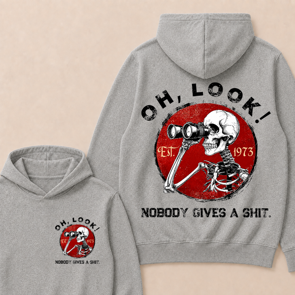 Custom Your Year Oh Look Nobody Gives A Shit EST.Year Hoodie