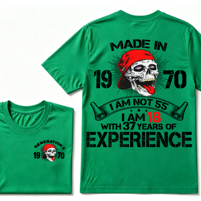 GENERATION X –  Custom Your Year Vintage Skull Tee