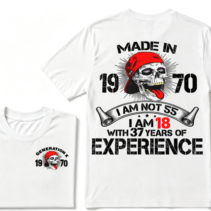 GENERATION X –  Custom Your Year Vintage Skull Tee