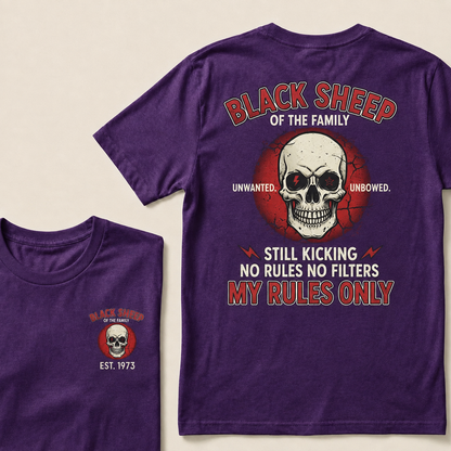 Black Sheep Of The Family Custom Est.Year T-Shirt