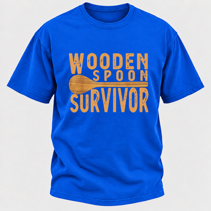 Wooden Spoon Survivor Funny Graphic T-Shirt