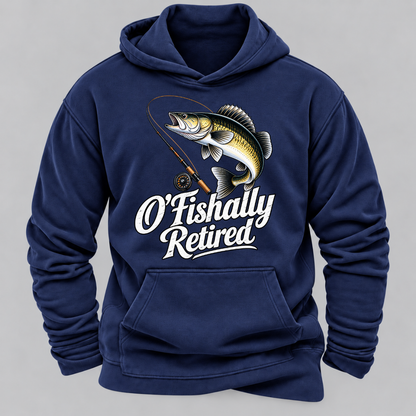 O'Fishally Retired Premium Fit Mens Hoodies