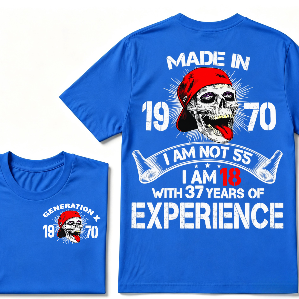 GENERATION X –  Custom Your Year Vintage Skull Tee