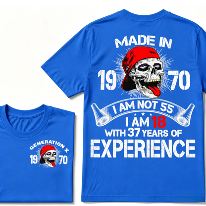 GENERATION X –  Custom Your Year Vintage Skull Tee