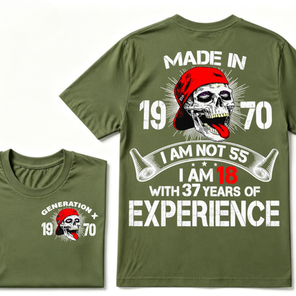 GENERATION X –  Custom Your Year Vintage Skull Tee