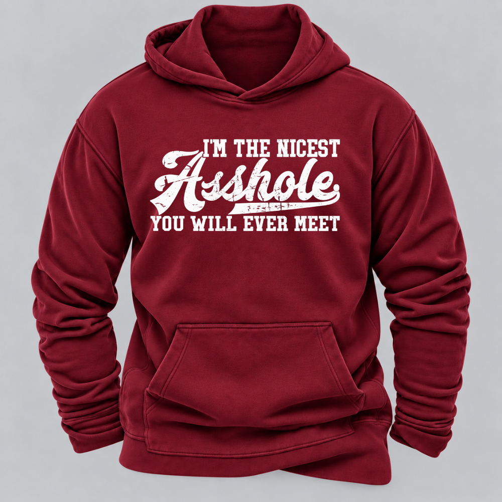 I'm The Nicest Asshole You'll Ever Meet Hoodies