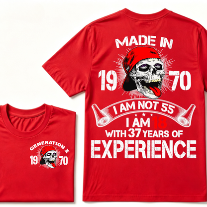 GENERATION X –  Custom Your Year Vintage Skull Tee