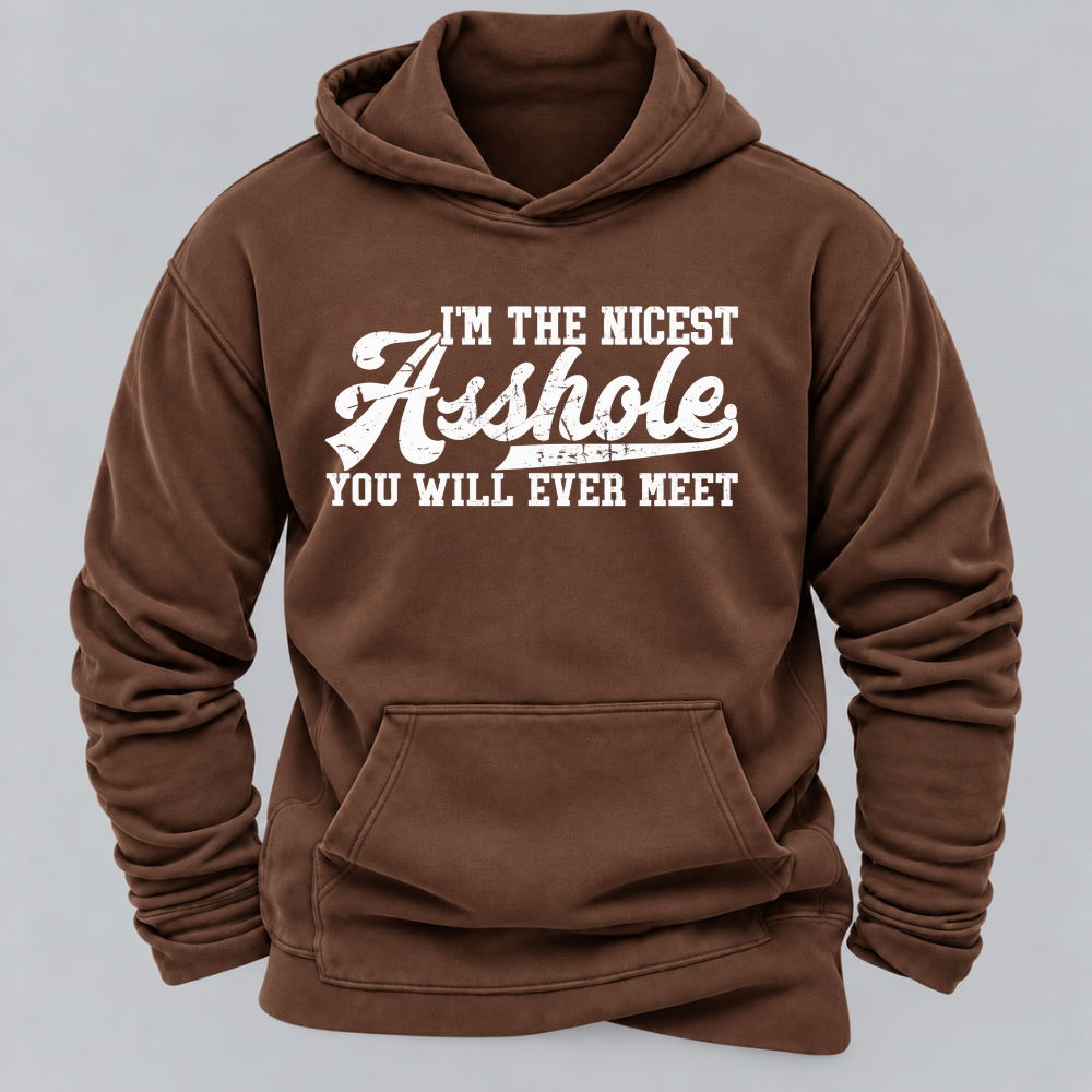 I'm The Nicest Asshole You'll Ever Meet Hoodies