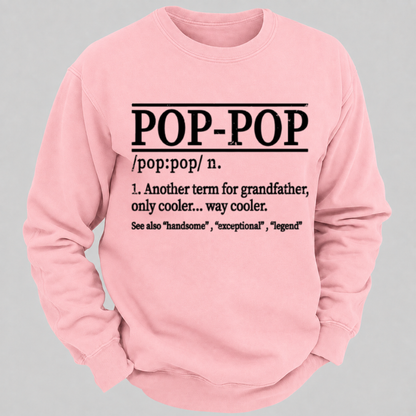 Funny Pop-Pop Definition Grandpa Graphic Sweatshirts