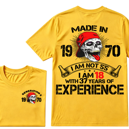 GENERATION X –  Custom Your Year Vintage Skull Tee