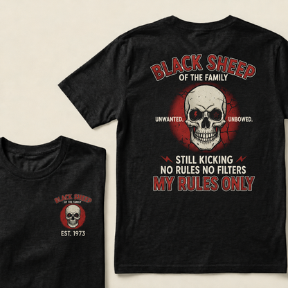 Black Sheep Of The Family Custom Est.Year T-Shirt