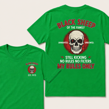 Black Sheep Of The Family Custom Est.Year T-Shirt