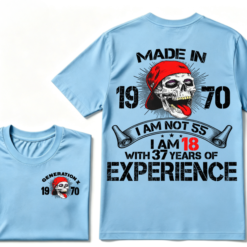 GENERATION X –  Custom Your Year Vintage Skull Tee