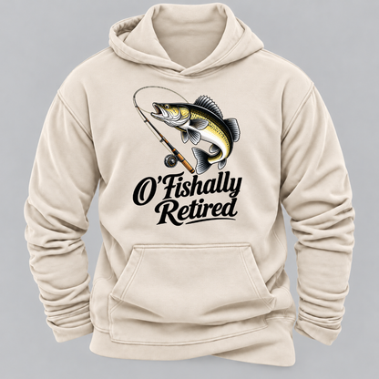 O'Fishally Retired Premium Fit Mens Hoodies