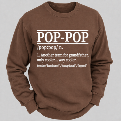 Funny Pop-Pop Definition Grandpa Graphic Sweatshirts