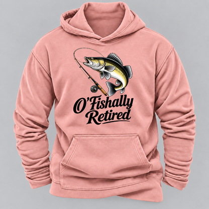 O'Fishally Retired Premium Fit Mens Hoodies