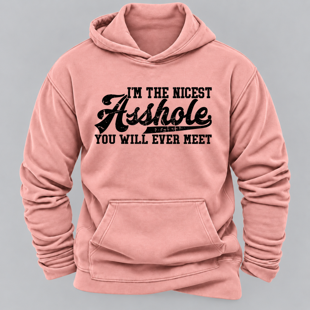 I'm The Nicest Asshole You'll Ever Meet Hoodies