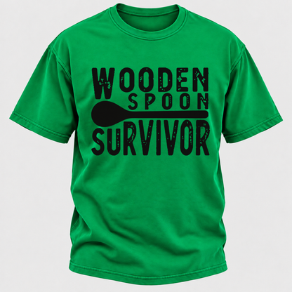 Wooden Spoon Survivor Funny Graphic T-Shirt