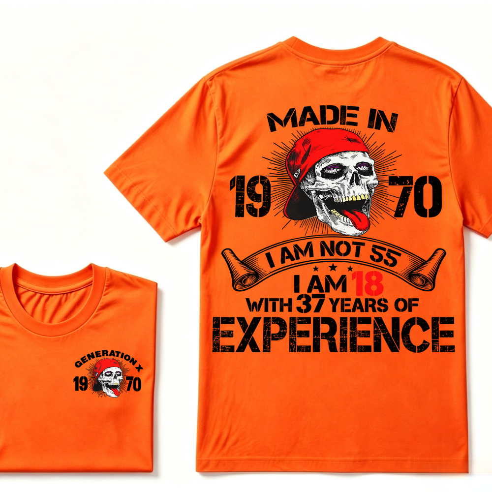 GENERATION X –  Custom Your Year Vintage Skull Tee