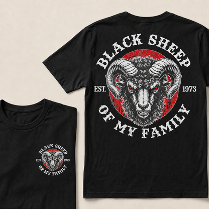 BLACK SHEEP OF MY FAMILY  Custom Est.Year T-Shirt