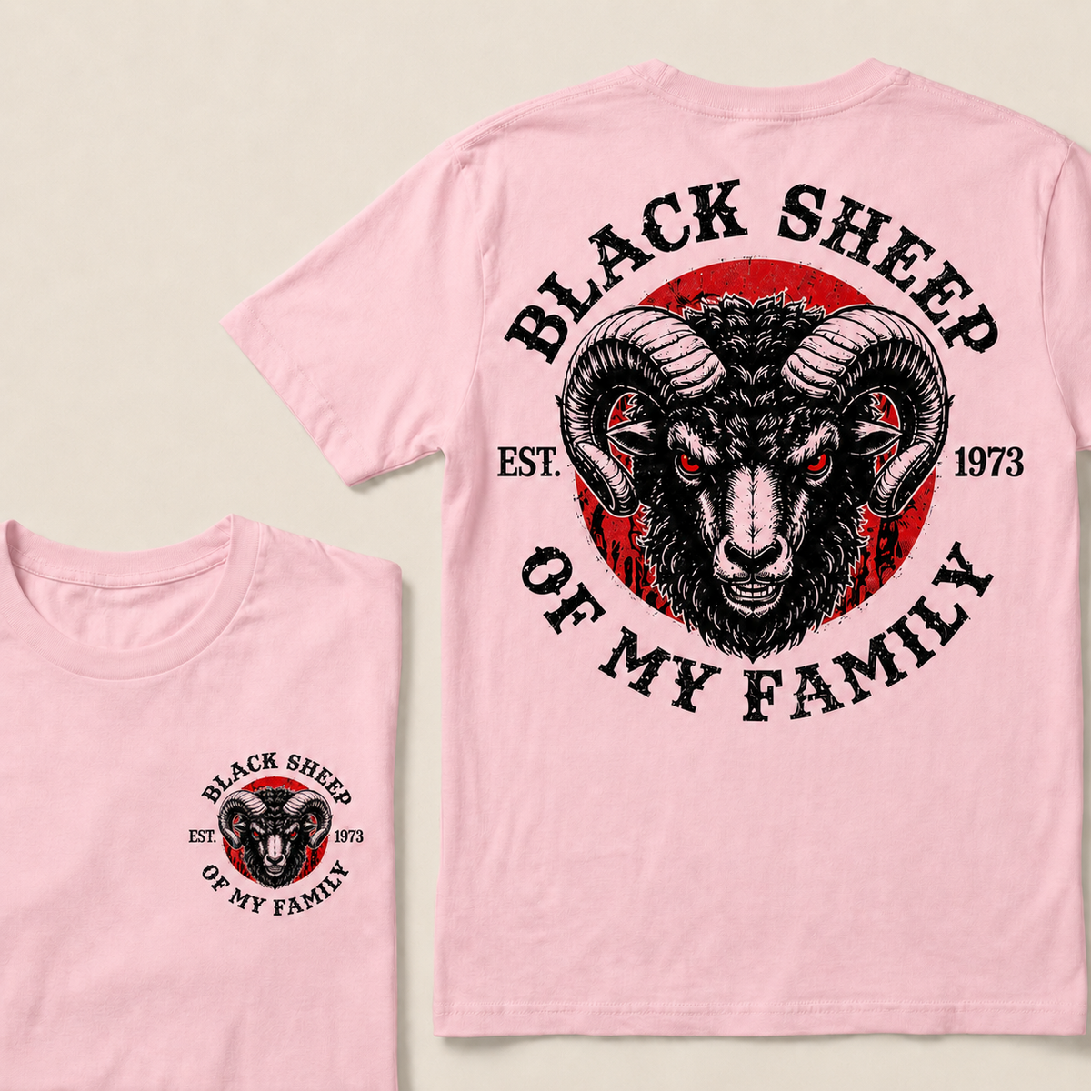 BLACK SHEEP OF MY FAMILY  Custom Est.Year T-Shirt