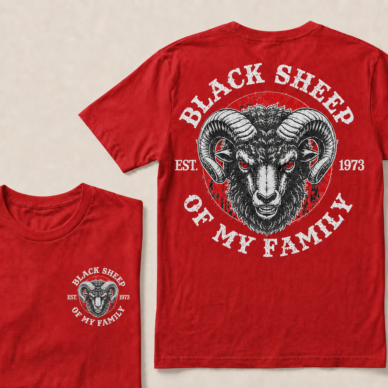 BLACK SHEEP OF MY FAMILY  Custom Est.Year T-Shirt