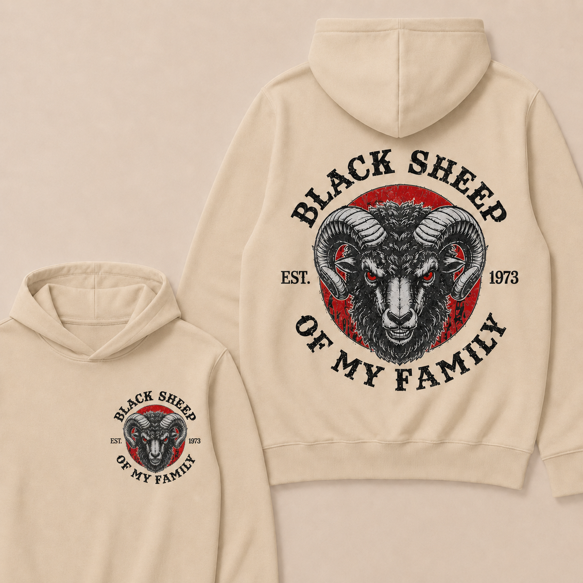 BLACK SHEEP OF MY FAMILY Custom Est.Year Hoodie