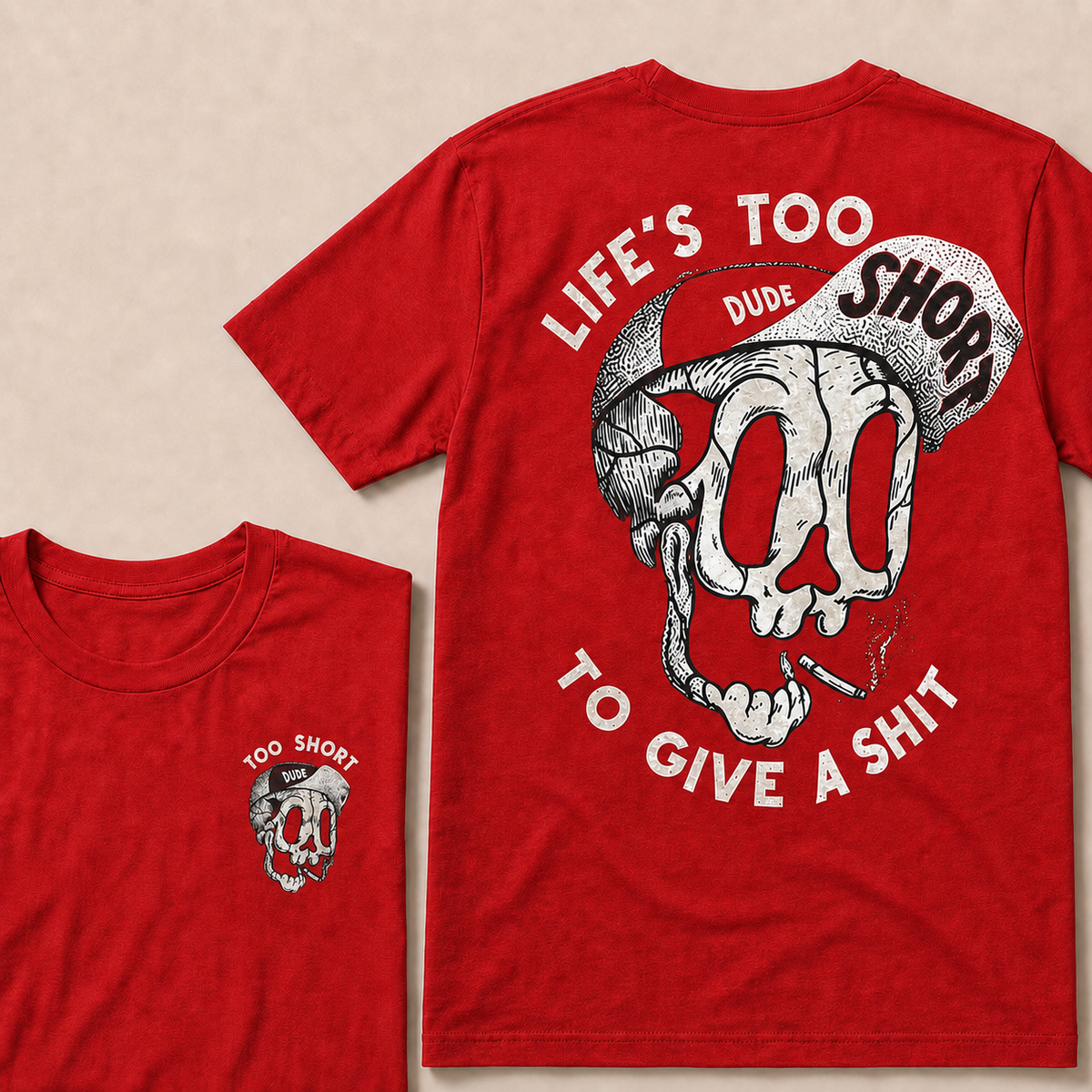 LIFE'S TOO SHORT TO GIVE A SHIT  T-Shirt