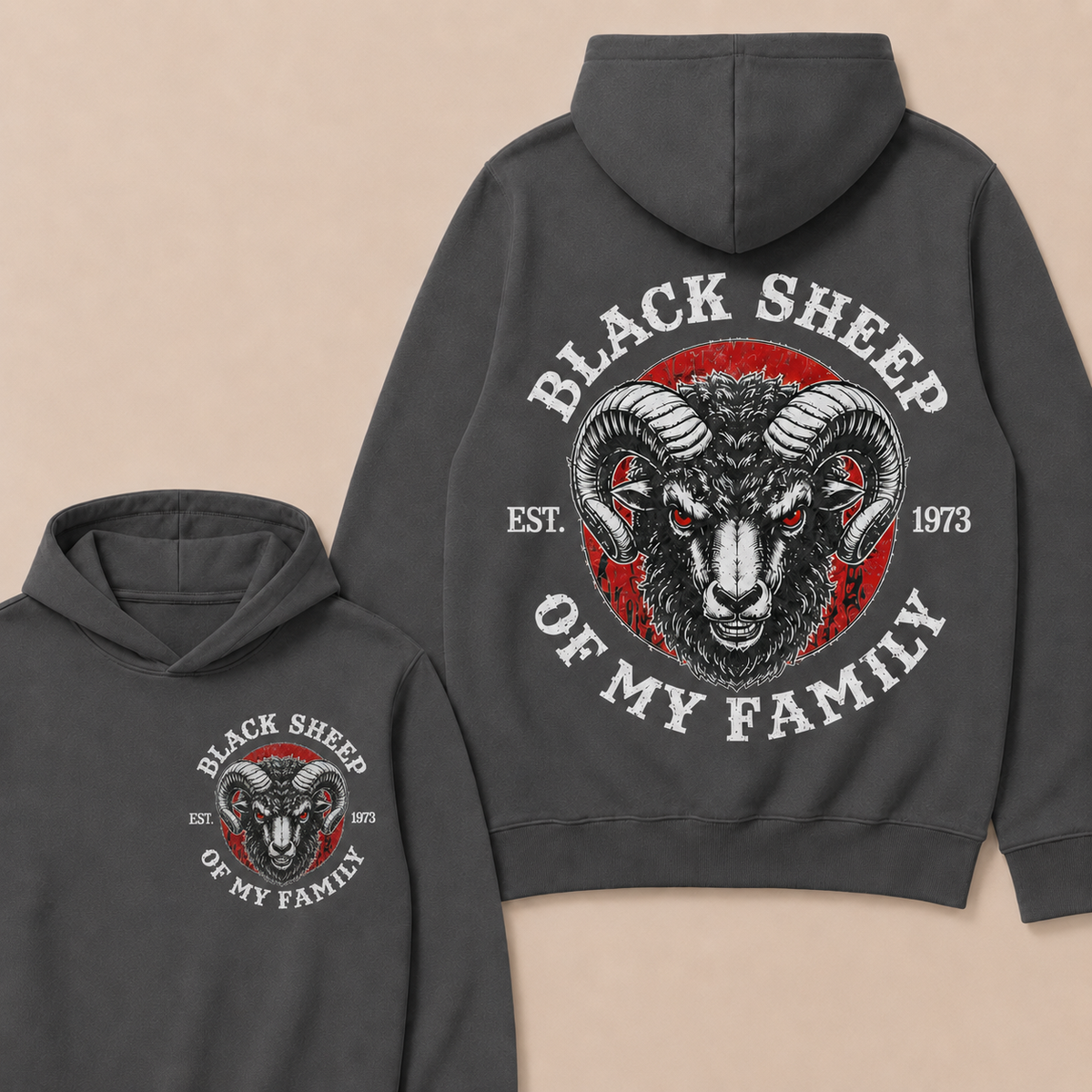 BLACK SHEEP OF MY FAMILY Custom Est.Year Hoodie