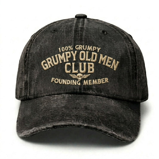 Grumpy Old Men Club Embroidery Cap