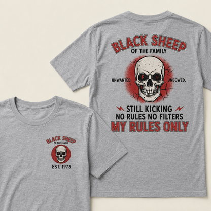 Black Sheep Of The Family Custom Est.Year T-Shirt