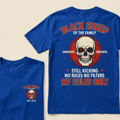Black Sheep Of The Family Custom Est.Year T-Shirt
